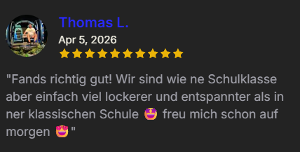 Bewertung von Thomas L. mit zehn Sternen