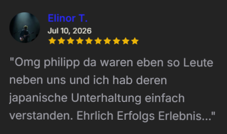 Bewertung von Elinor T. mit zehn Sternen